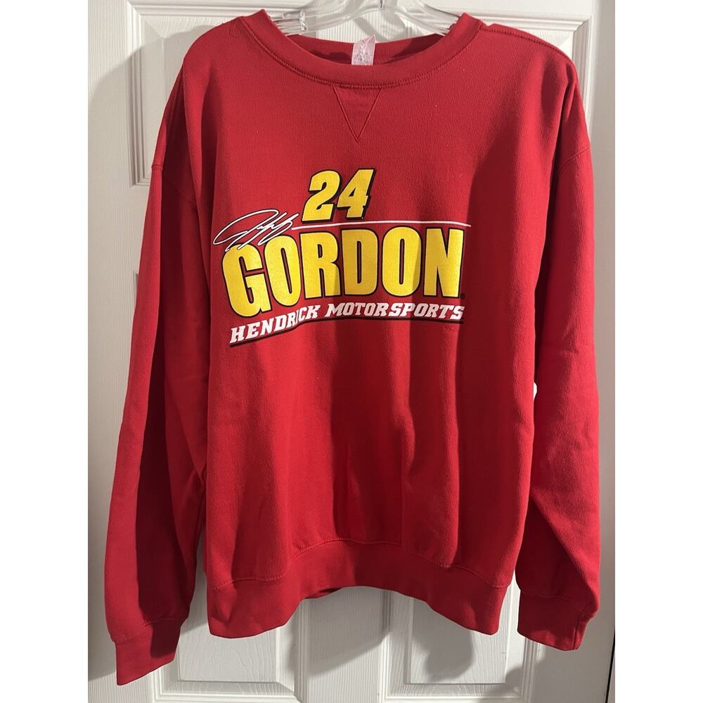 Jeff Gordon 24 Hendrick Motorsports Sweatshirt Sz XL Milltex Racing Red